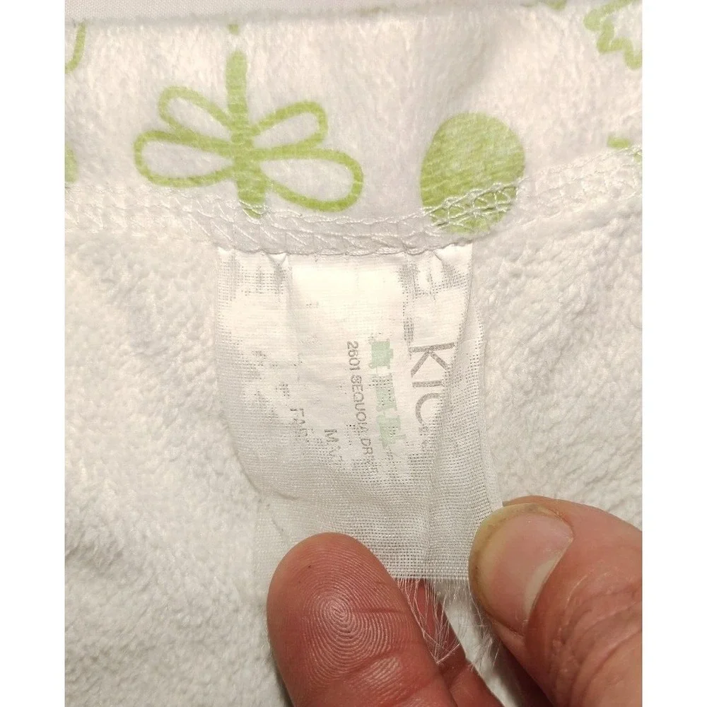 Kidsline White Green Frog Baby Blanket Duck Bubble Soft Dragonfly Lovey EUC